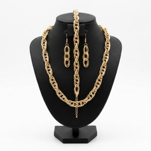 سرویس زنجیری آیینه ای طرح طلا + ضمانت