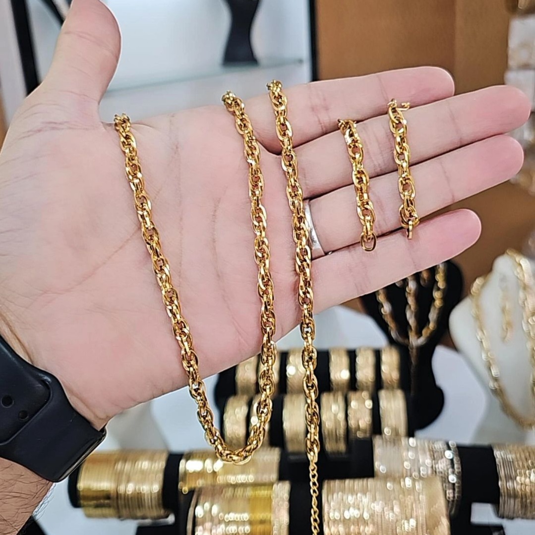 سرویس زنجیری مدل بافت استیل ( عیار ۳۱۶ )